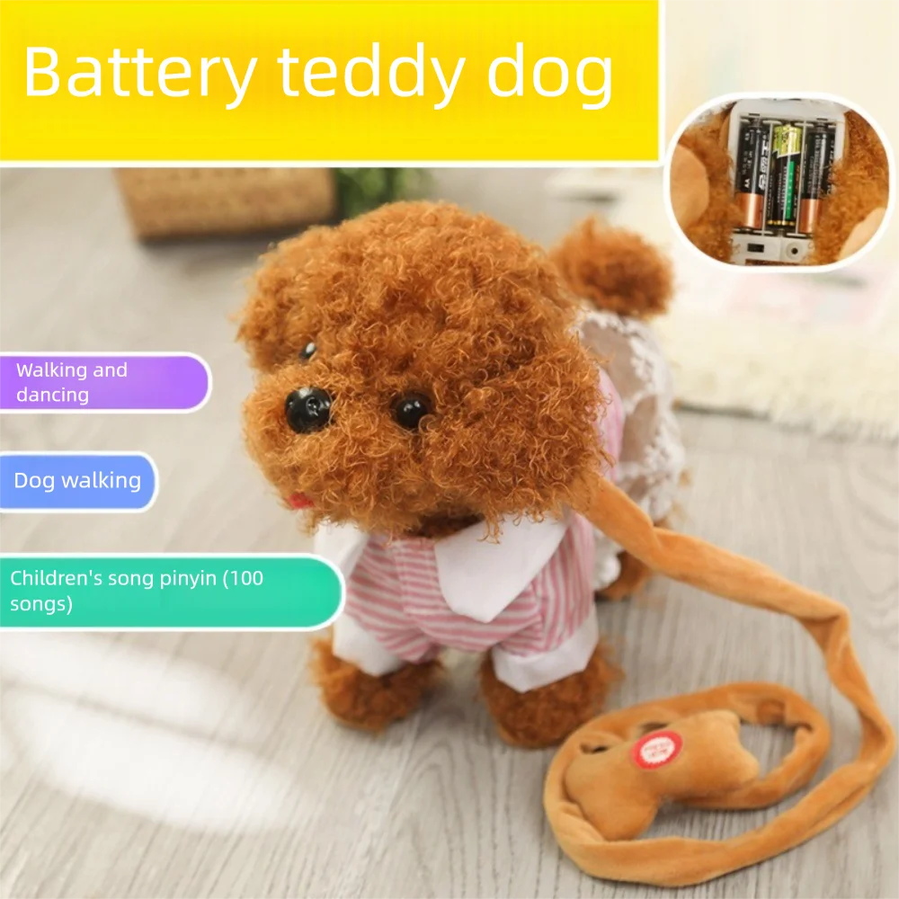

Fashion Plush Robot Puppy Interactive Barking Simulated Puppy Walking Tail Wagging Puppy Plush Toy Chilren