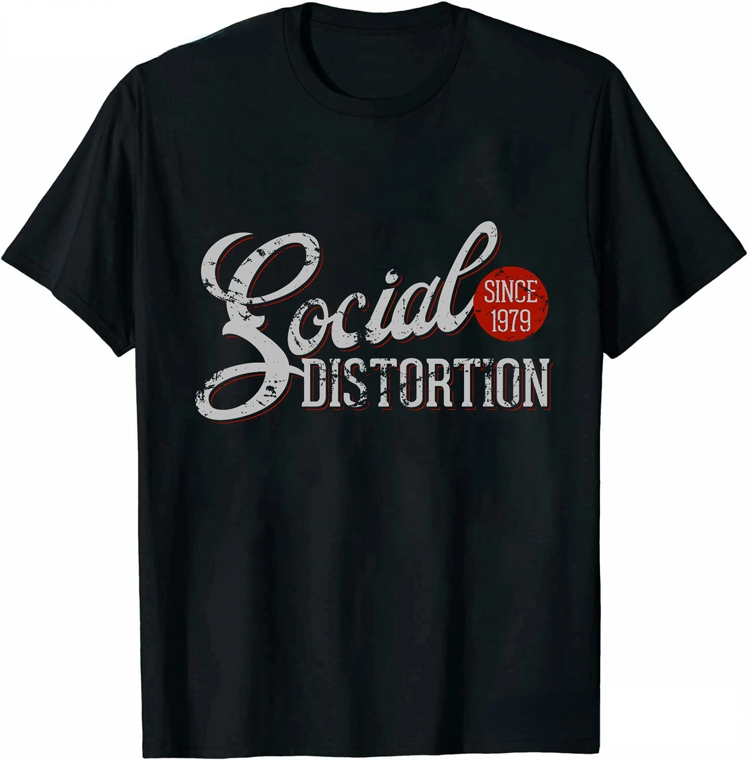 Men Clothing Social Distortion Winged Wheel TShirt Ball and Chain Mens Tshirt Street Hip Hop Style Tees Loose Tops Streetwear