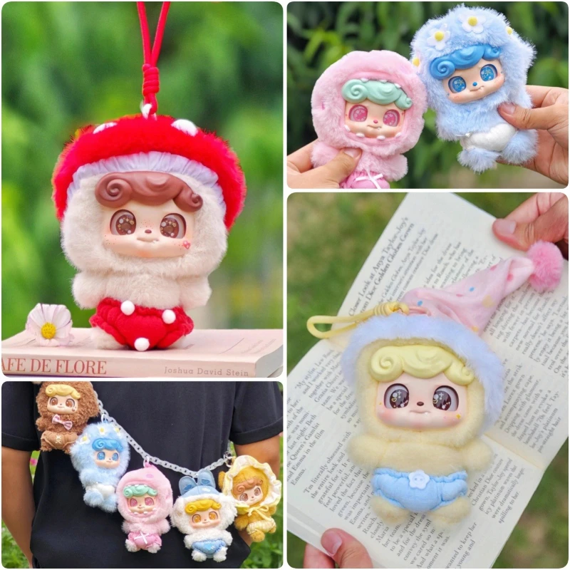 

Q.Kid Fairy Tales Plush Series Blind Box Cute Anime Figure Doll Mystery Box Kawaii Keychain Trendy Bag Pendant Surprise Toy Gift