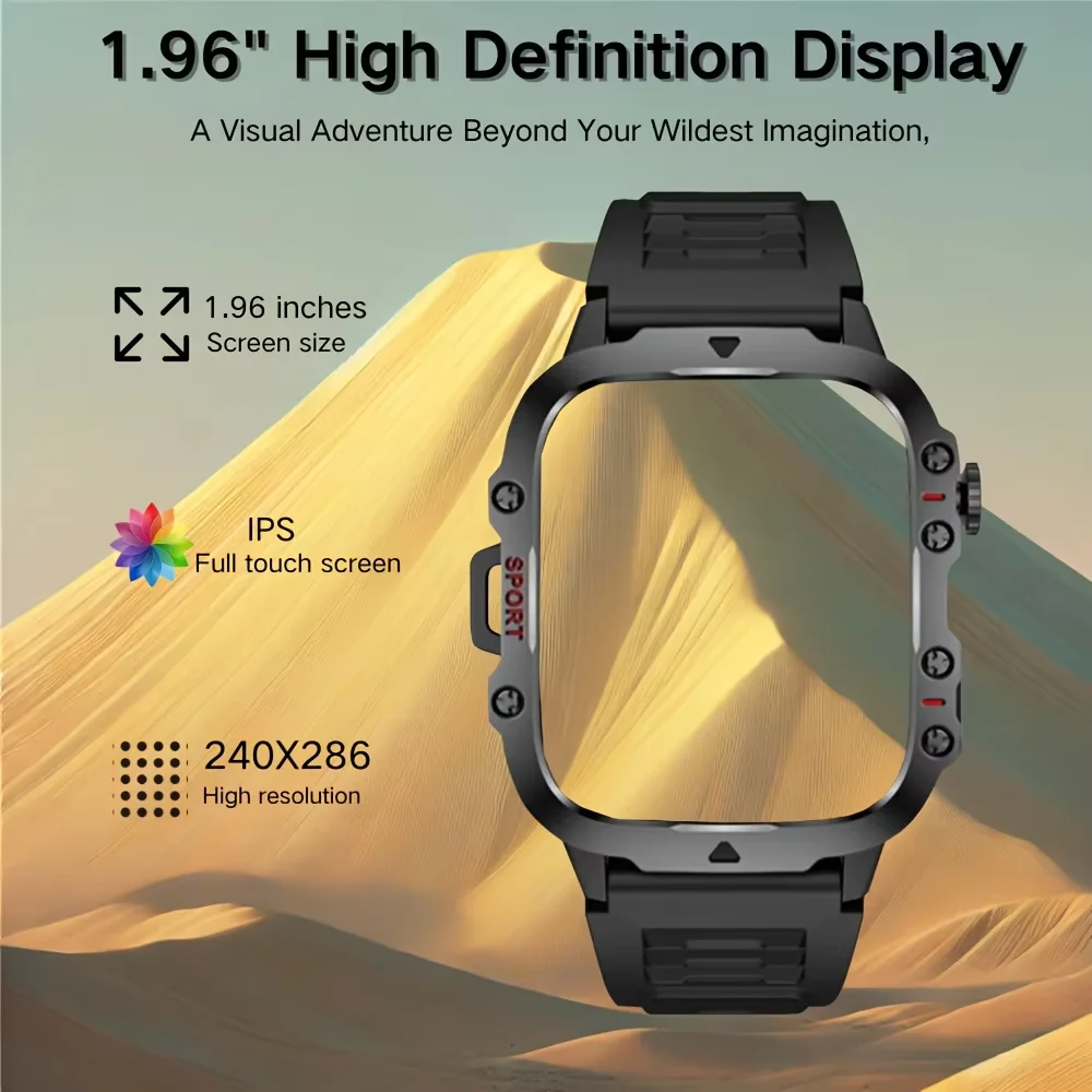 New Smart Watch, Suitable for Both Men And Women - Wireless Calls/Texts/Multiple Sports Modes/Remote