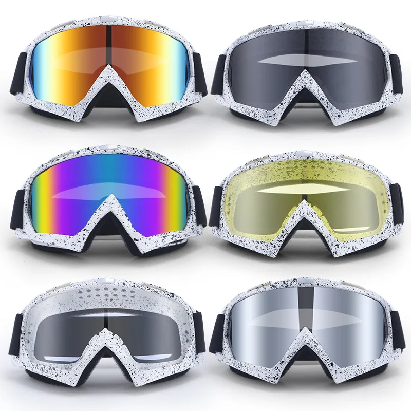 JSJM New Motocross Goggles Glasses Outdoor Sports Mountain Cycling Ski Goggles Windproof And Dustproof Goggles Unisex Oculos