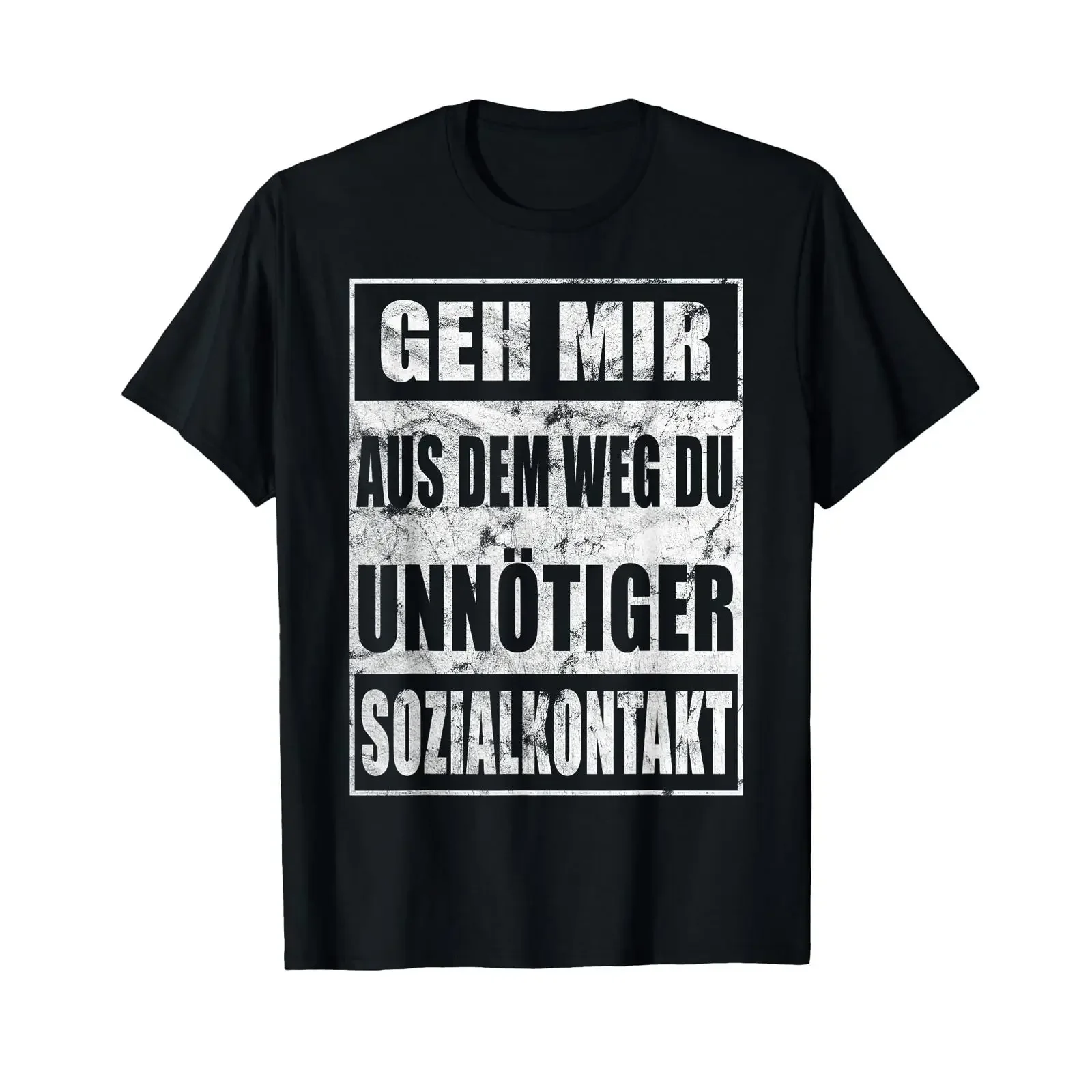 Get out of my way you unnecessary social contact Cool T shirt vintage Washed Casual graphic Unisex Versatile Stretched Soft