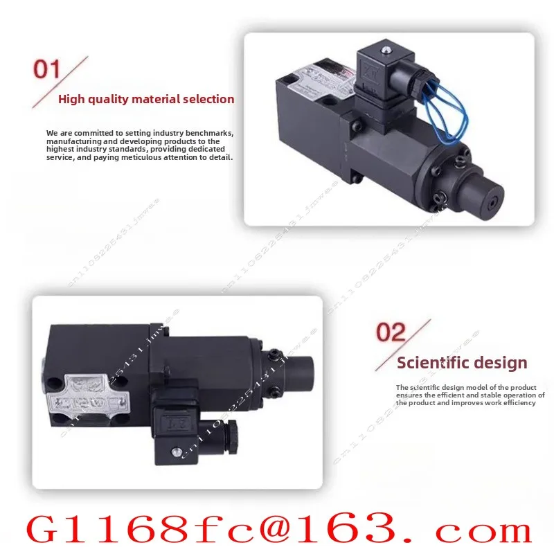 Single and Double Proportional Valve Pressure Head EDG-01-CH Injection Molding Machine Solenoid Pressure Valve