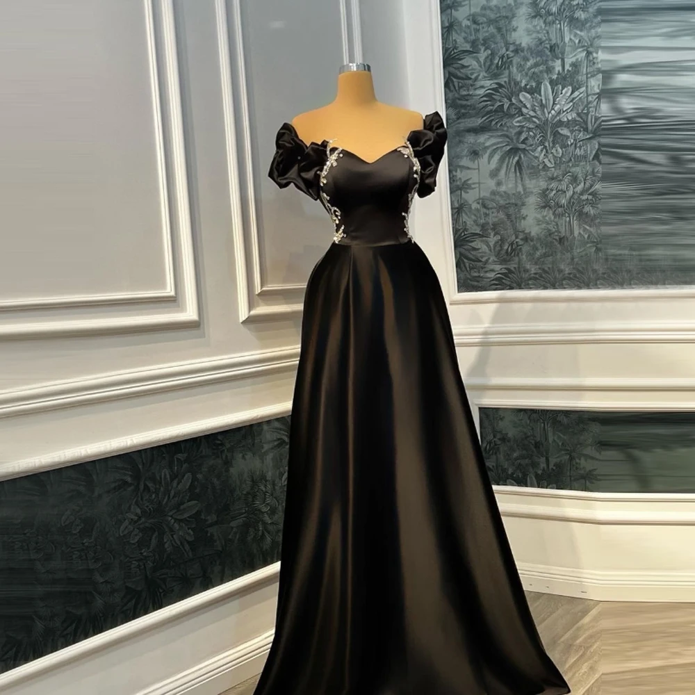 

2025 Off Shoulder A-Line Evening Dresses Fascinating Sleeveless Women Prom Gowns Cocktail Party Vestidos Para Mujer Customized