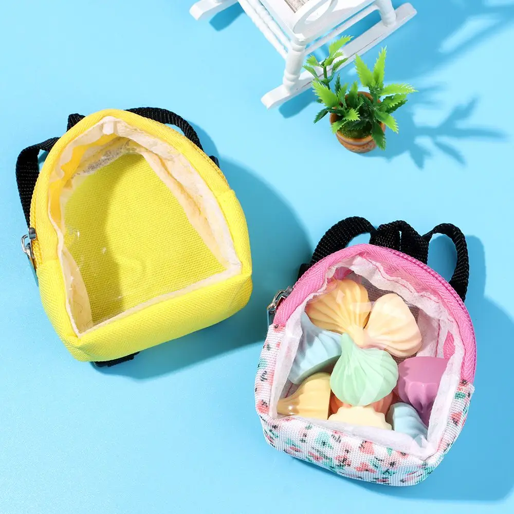 PVC Mini Bag Suit For 15-20cm Doll Accessories Transparent Backpack Children Toys 1/6 Doll Backpack Bag Accessories