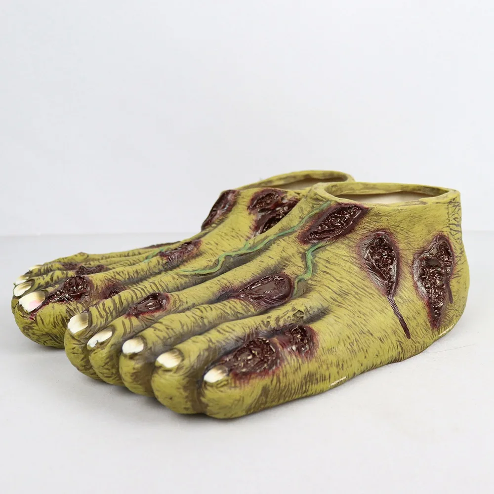 Gants Mains de Zombie Ensanglantées en Latex – photo 6