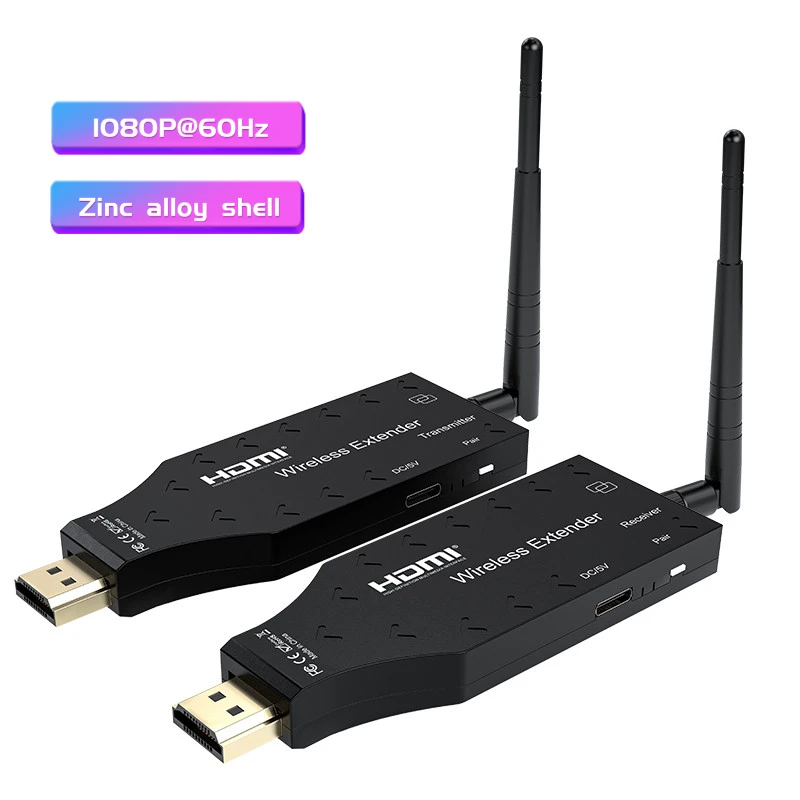 

150M HDMI Extender Transmitter and Receiver 1080P 500ft TV Stick Dongle Adapter Screen Mirror for Iphone Laptop PC TV Projector