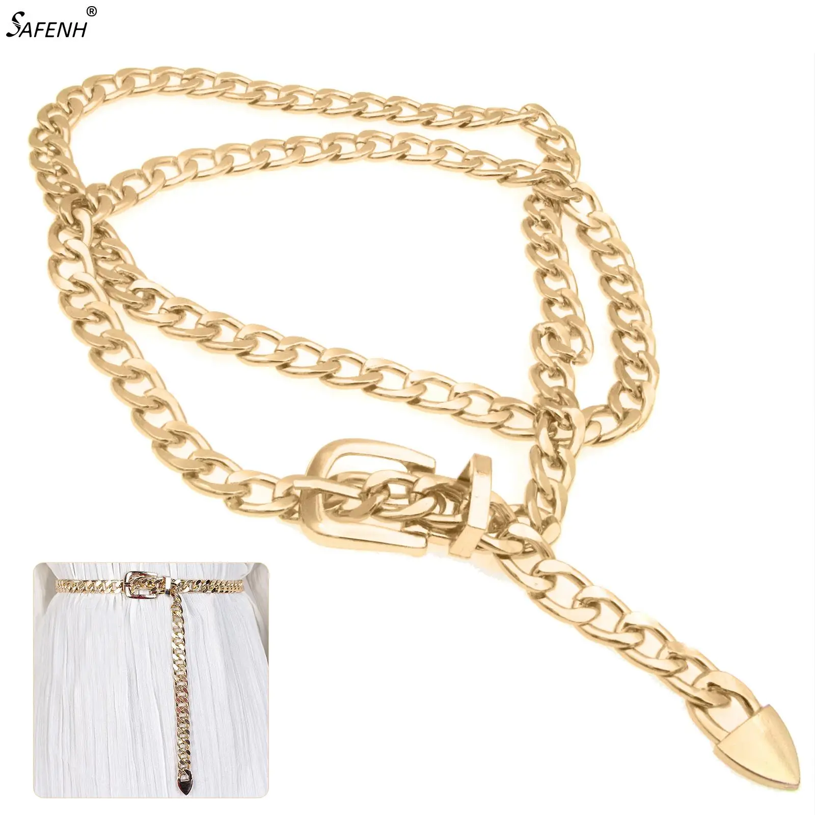 

High Waist Belts For Women Fashion Waistbands All-match Belt For Jeans Cool Girls Lady Waistband Accessories Body Chain Jewelry