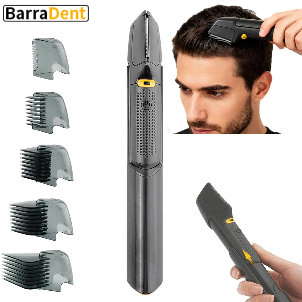 5 in 1 Electric Micro Touch Hair Clipper With Stainless Steel Blades Shaver Clipper Set Groin Pubic Hair Trimmer Body Beautifier