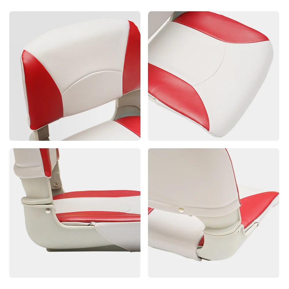 STLFF Boat Seat Fold Down Function Fishing Bass China Factory Customized Low Back Folding Boat Seat