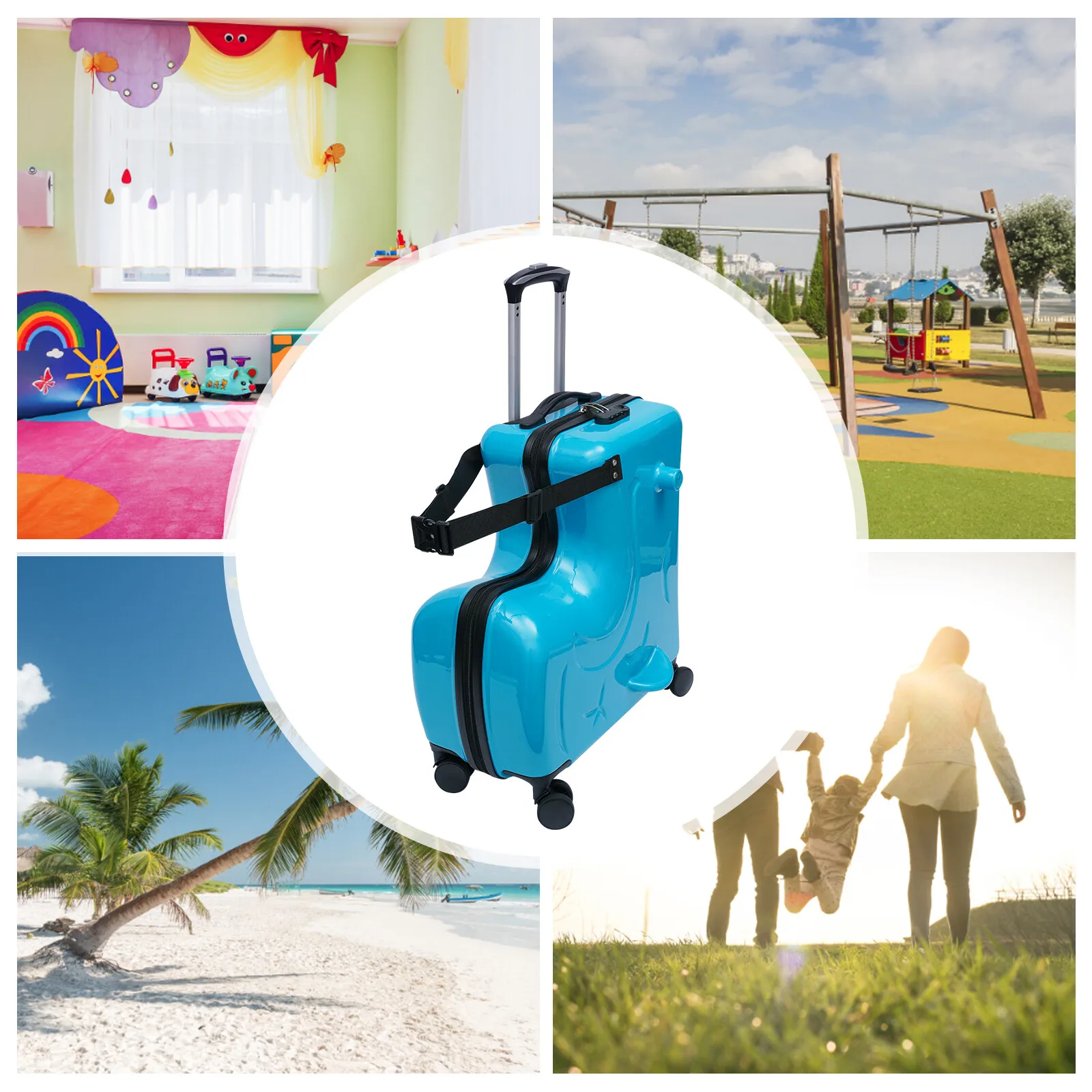 Valigia da viaggio portatile Valigia con ruote Valigia da viaggio Trolley per bambini