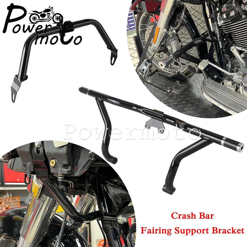 

Motorcycle Engine Guard Fairing Support Bracket For Harley Touring Road Glide Special Ultra Limited CVO FLTRXS FLTRXST FLTRXSE