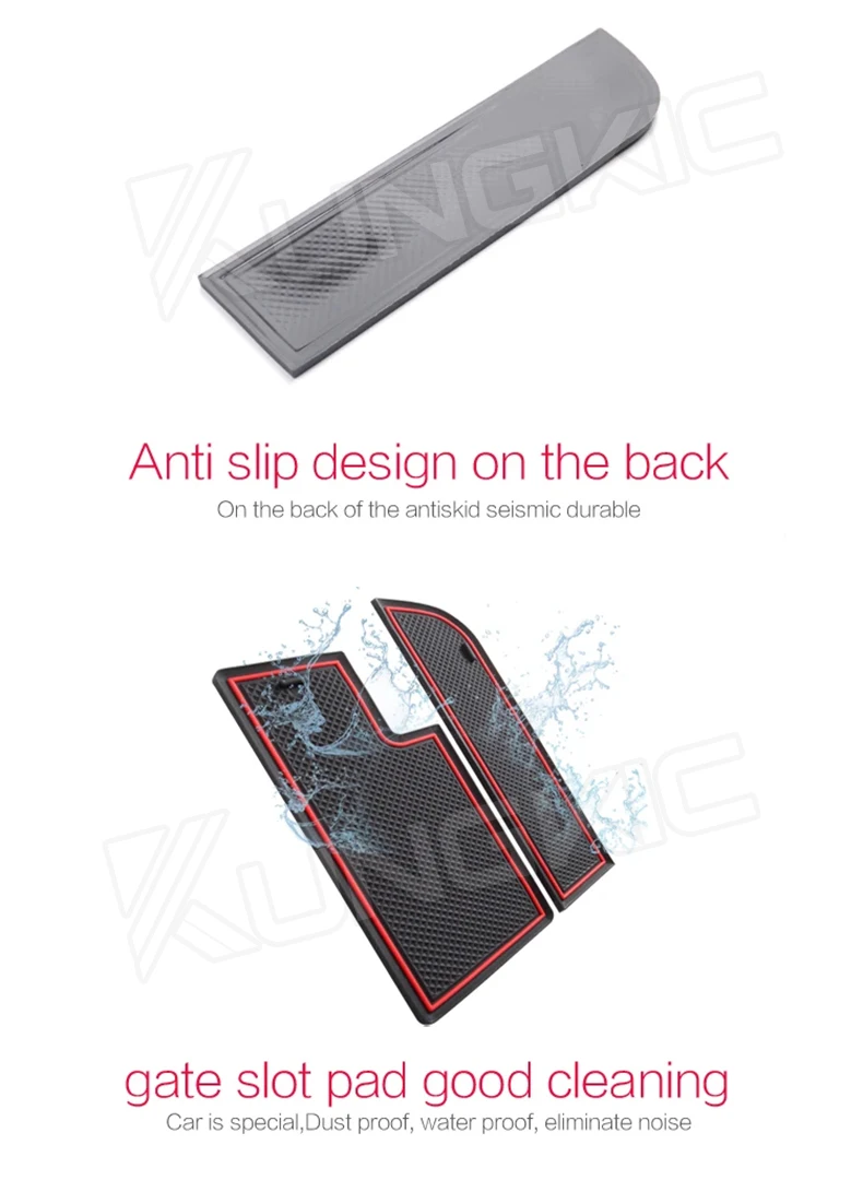 Anti-Rutsch-Torschlitz-Bechermatte für Renault Captur 2 2019 2020 2021 2022 2023, rutschfeste Türnut-Auflage, Innenzubehör-Untersetzer – Detail 2