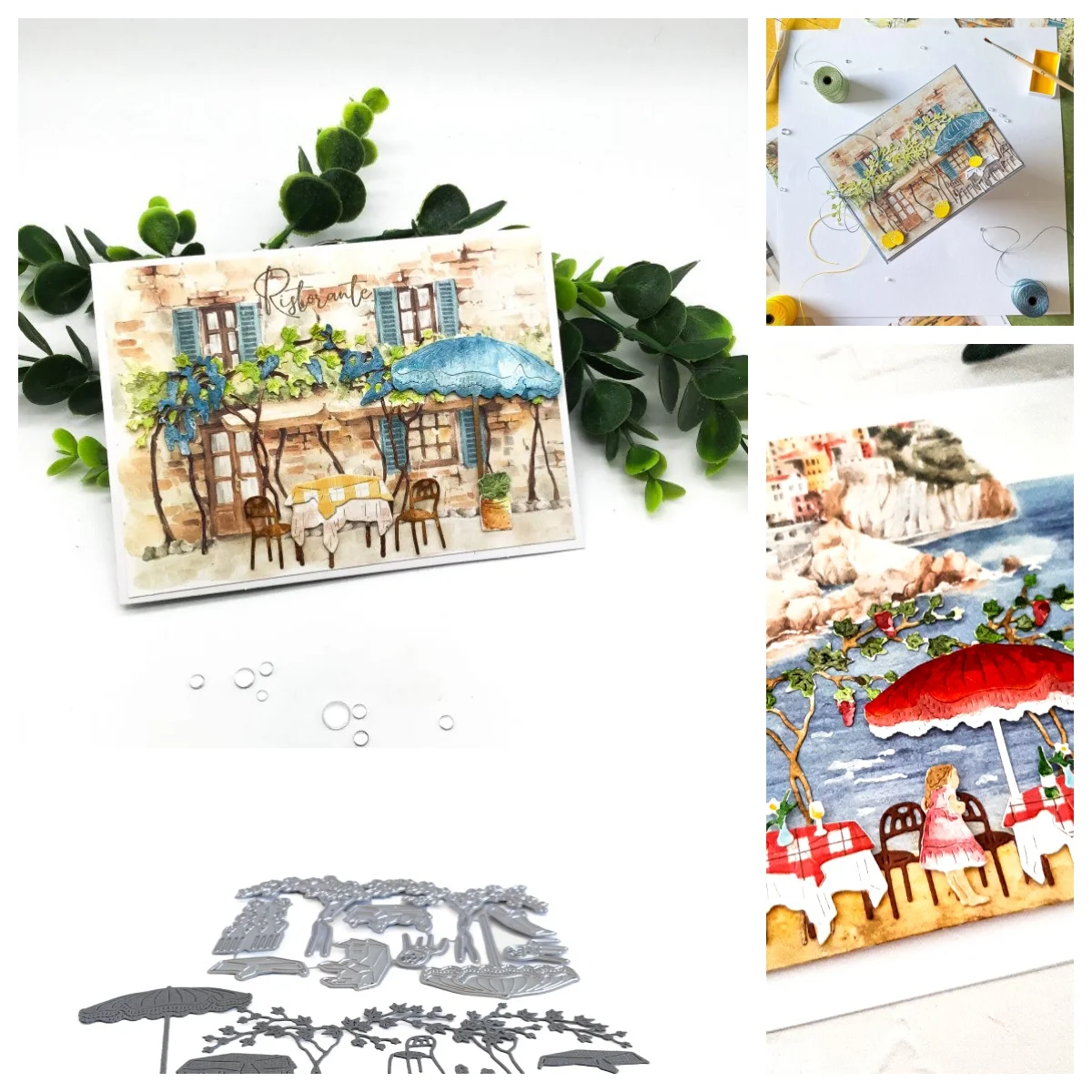 

Grapevine Umbrella Metal Cutting Dies for DIY Making Card Scrapbook Embossed Paper Album Craft Supplies Template Decoration