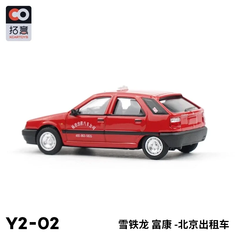 XCarToys 1:64 Citroen ZX Fukang Beijing Taxi Red Diecast Model Car