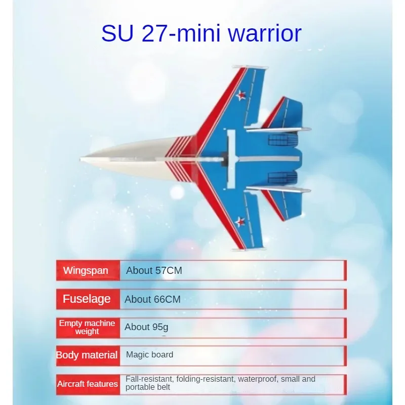 SU27 Mini RC Asa Fixa Avião com Placa Mágica, Avião RC, Planador para Truques Incríveis