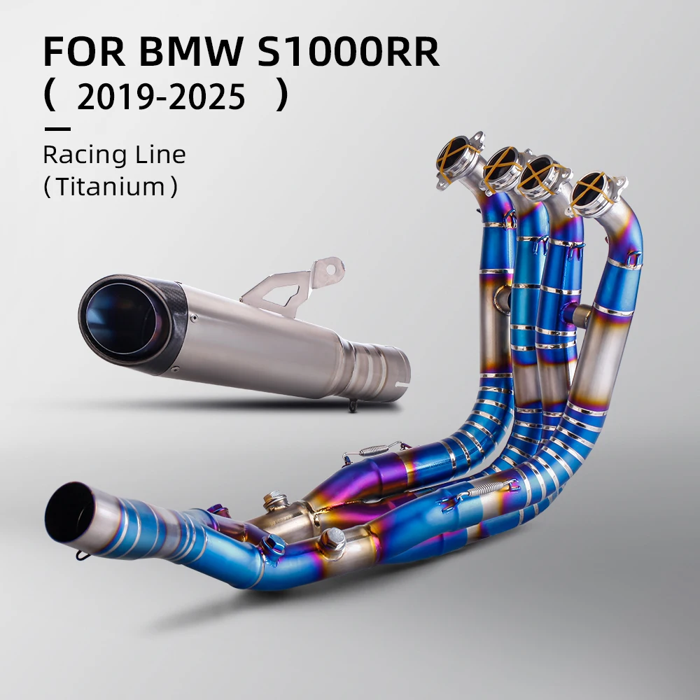 

Для BMW S1000RR 2019-2025 S1000R 2021-25 мотоциклетная выхлопная система, полностью титановая система, модифицированный коллектор, проект, глушитель без шнуровки