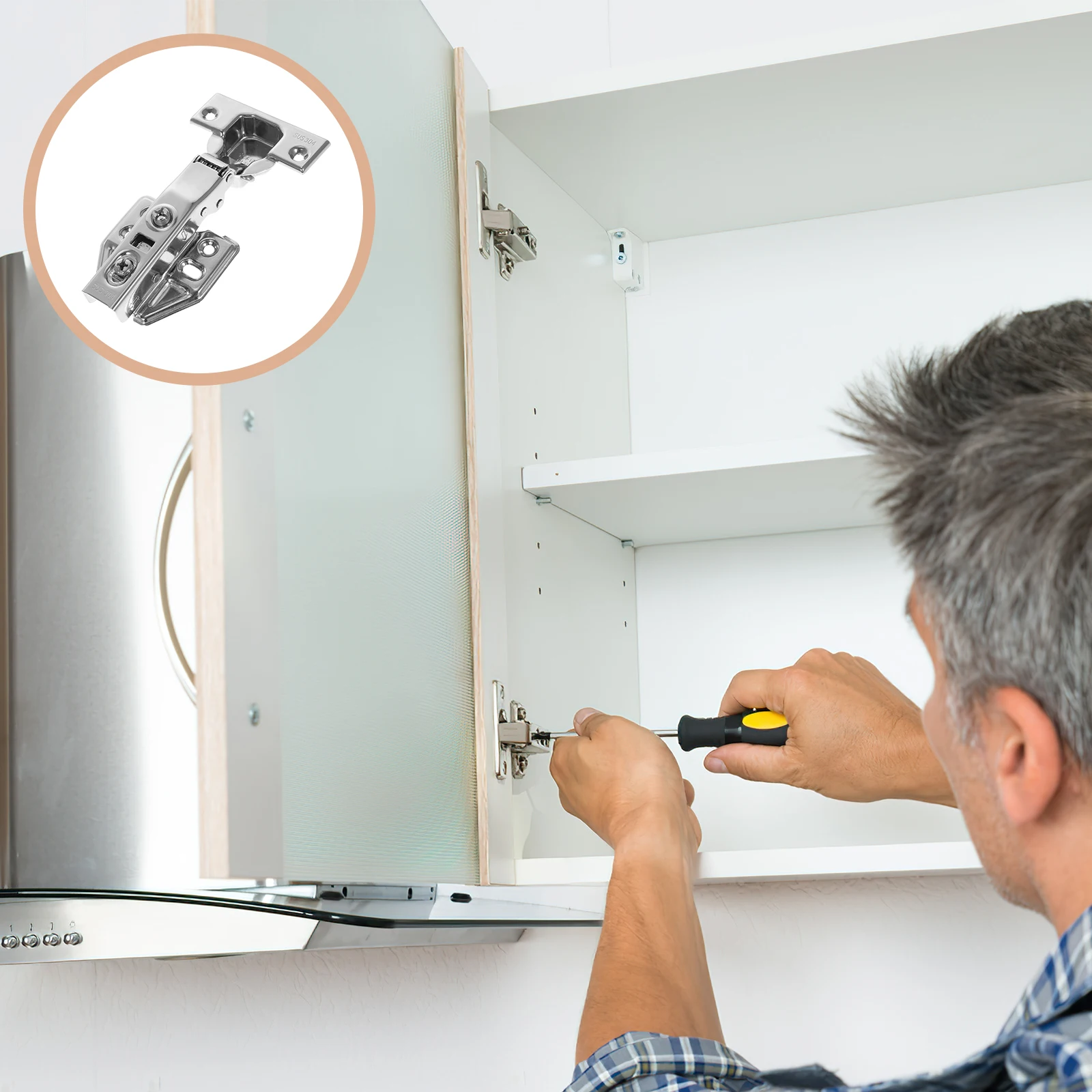 

Прочная дверь шкафа из нержавеющей стали, скрытая скрытая петля, трехслойный антикоррозийный бесшумный гидравлический модуль, трансмиссионный рычаг для