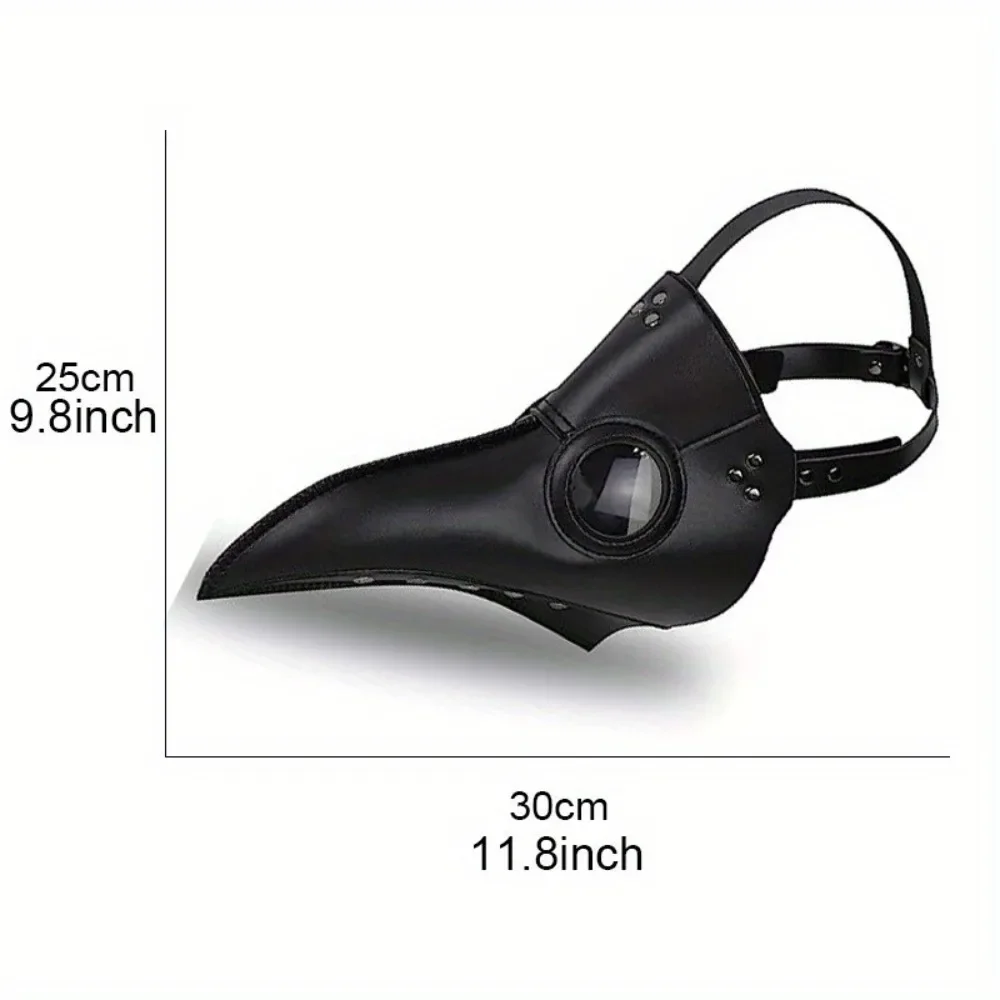 1Pcs Party Party Plague Doctor Mask, Costume Mask Steampunk Halloween Mask Horror Scary Costume Props Party Dance Gift