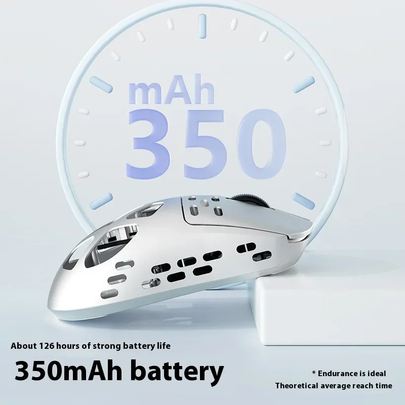 AJAZZ AM3pro Mouse 3 Mode Wireless 8K Magnesium Alloy Skeleton PAW3950 Gaming Mouse Lightweight 49g Nordic 350mAh Custom Gift