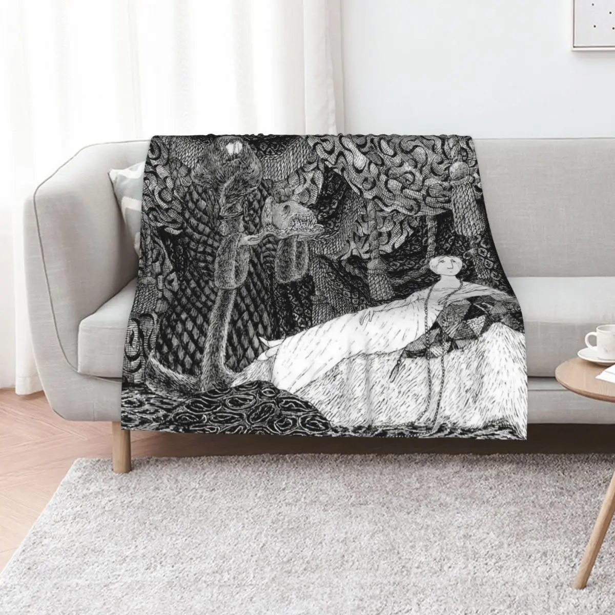 Edward Gorey Throw Blanket Vintage Luxury Brand Summer Beddings christmas decoration Travel Fashion Sofas Blankets