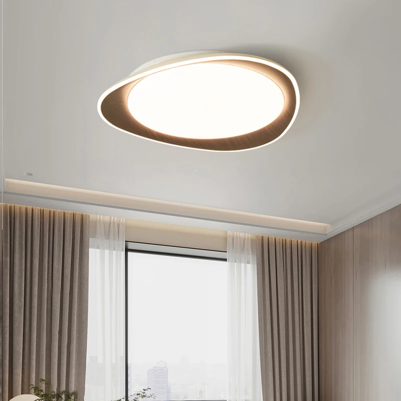 New Real Wood Ceiling light LED roundness Ceiling lamp for bedroom Study Room Kitchen Living Room Indoor Lighting Fixtures