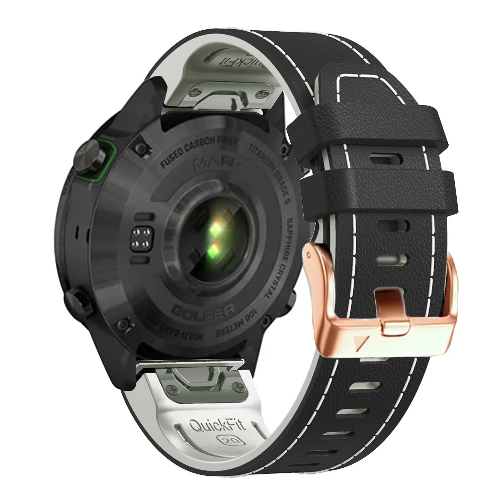 Correa de silicona para reloj Garmin Fenix 7S Pro 6SPro 5S Plus Epix Pro 42mm, 20mm
