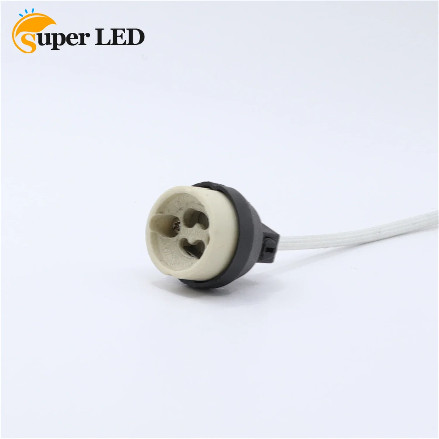 MR16 GU10 Lamp Holder Bulb Base with Wire Ceramic Halogen Light Lamp Holder Wire Connector Socket