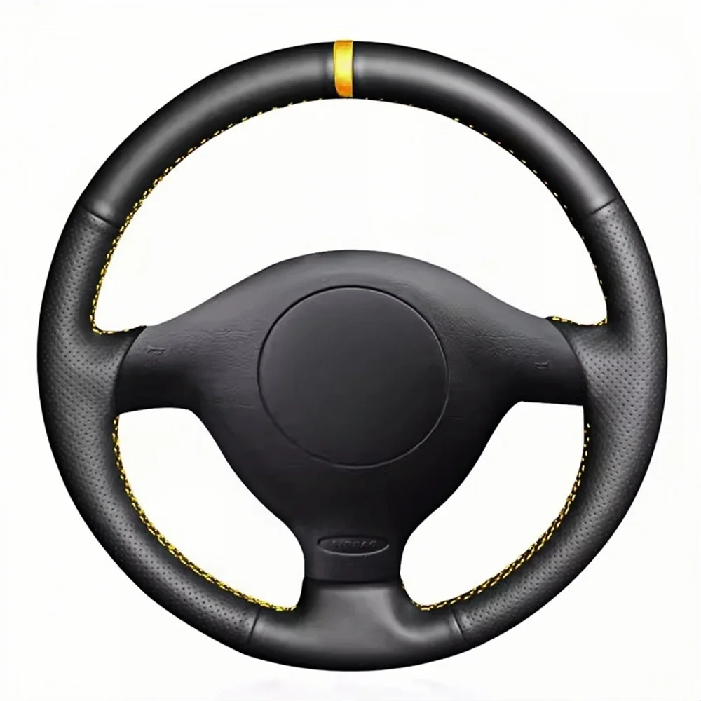 Car Steering Wheel Cover Hand Sewing Auto Interior Accessories For Volkswagen Golf 4 Mk4 Old VW Passat B5 Steering Wheel Covers