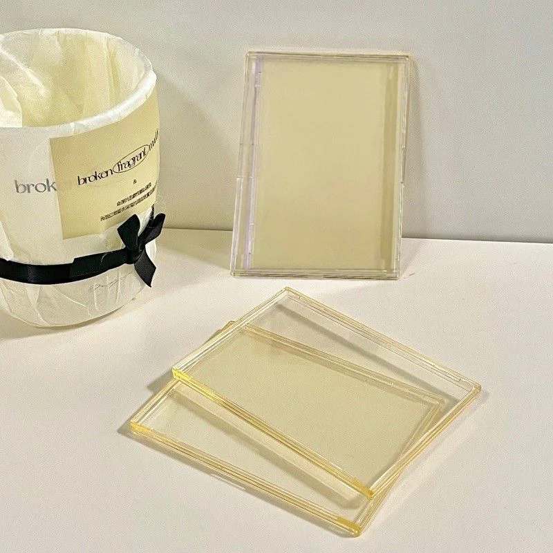 Acrylic Transparent Photocard Holder Korean Idol Photo Protection Sleeve Clear Photos Display Photo Frame Small Card Holder