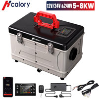 Hcalory 8KW Diesel Heater 5L Toolbox Compact 2S Portable 12V Diesel Air Heater with Altitude Mode and Automatic Start and Stop