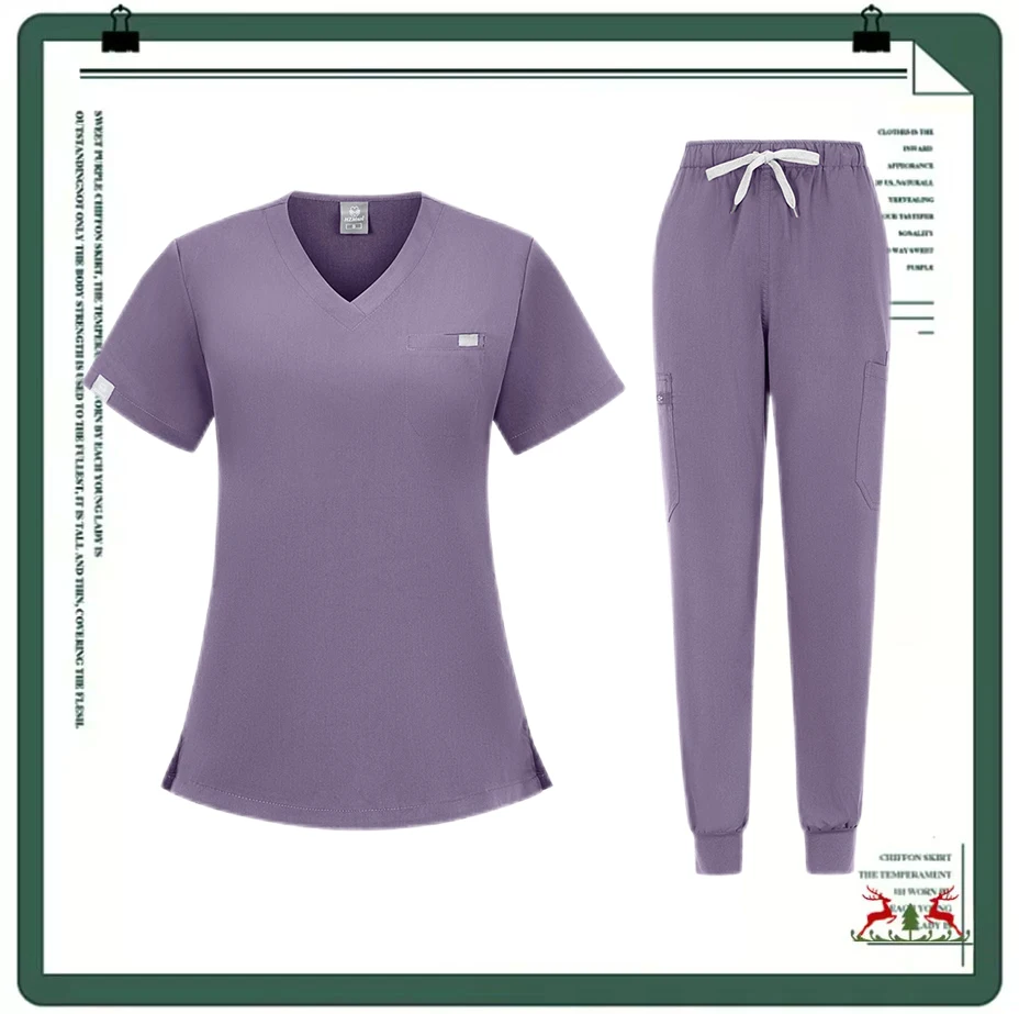 Roupas de lavagem das mãos masculinas e femininas mesmo multi-cor recepção do médico enfermeira uniforme de trabalho capa uniformes de enfermeira feminino