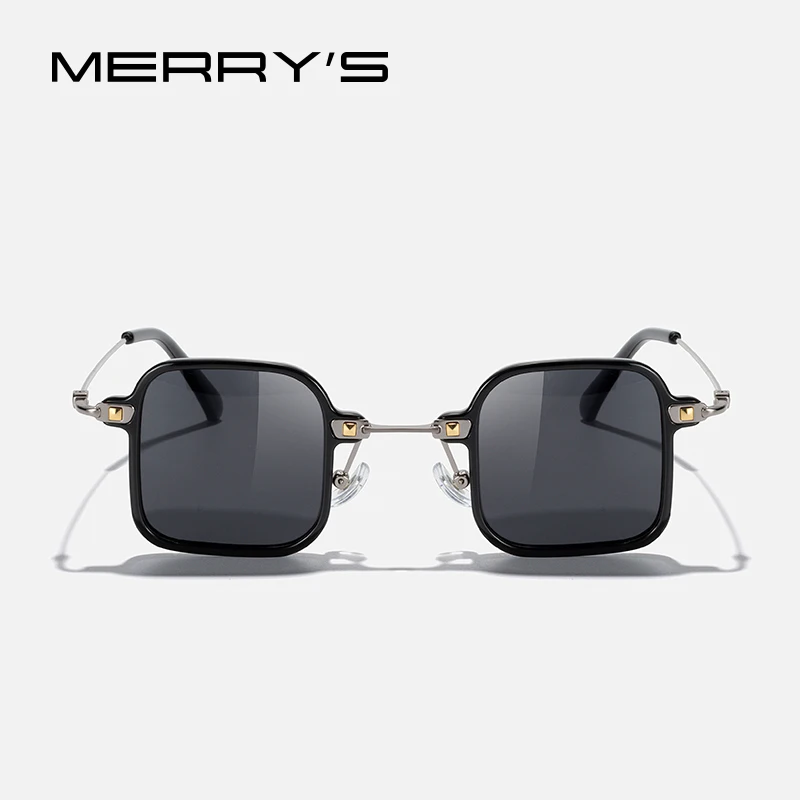 MERRYS DESIGN Retro Square Steampunk Sunglasses Glasses Frame Men Women Luxury Retro Small Frame Eyewear Eyeglasses S2857