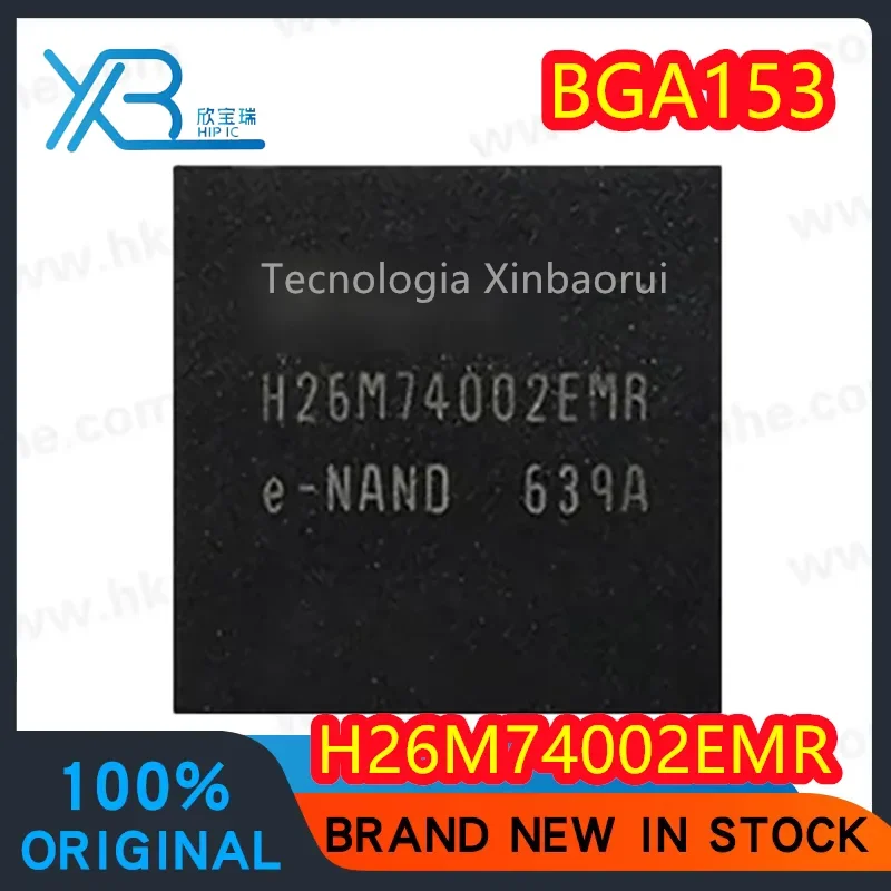 

(1/5pieces) H26M74002EMR H26M74002 BGA153 EMMC chip IC 100% brand new and original Electronics