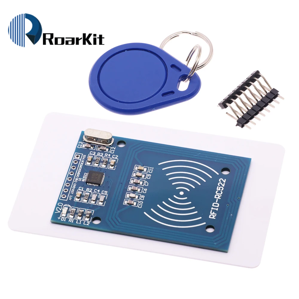 Módulo sem fio RFID IC para Arduino, MFRC-522, RC-522, RC522, chave, SPI, gravador, leitor, cartão IC, módulo de proximidade