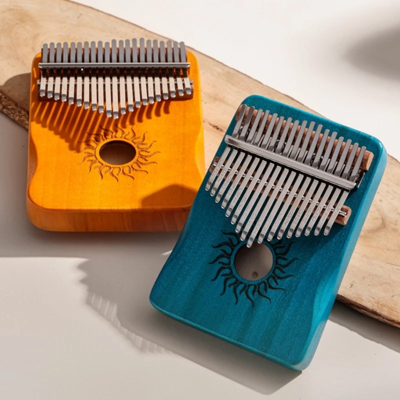 17 21 Keys Kalimba Finger Piano Kalimba Thumb Piano Keyboard Musical Instrument Mbira for Beginner Music Lover Gifts