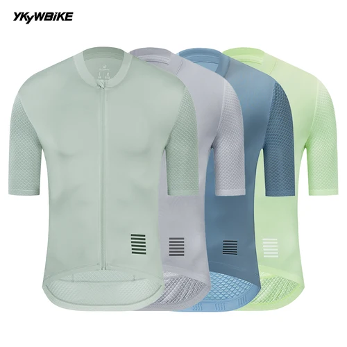 YKYWBIKE Camiseta de ciclismo profesional para hombre pantalones cortos transpirables de manga corta con bolsillos ropa de ciclismo de montaña y carretera verano 2023