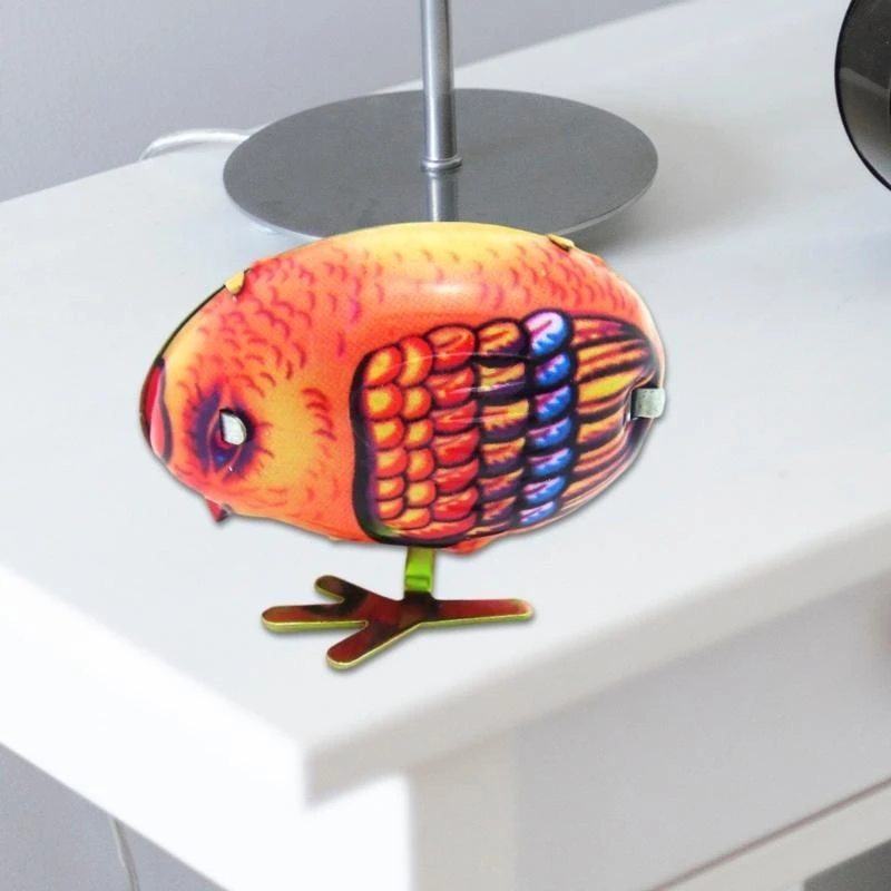 Y4QA Nostalgic Wind Picking Chicken Toy for Bar Desktop Accessories Prank Vintage Photo Props