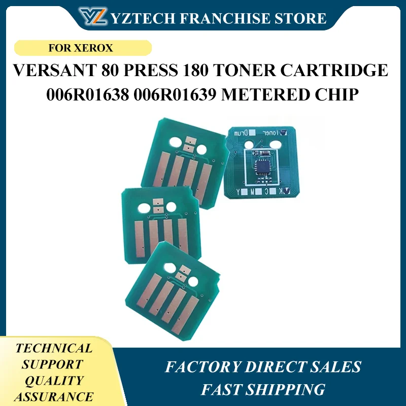 

8pcs Chip 006R01640 006R01641 For Xerox Versant 80 Press 180 Toner Cartridge 006R01638 006R01639 Metered Chip