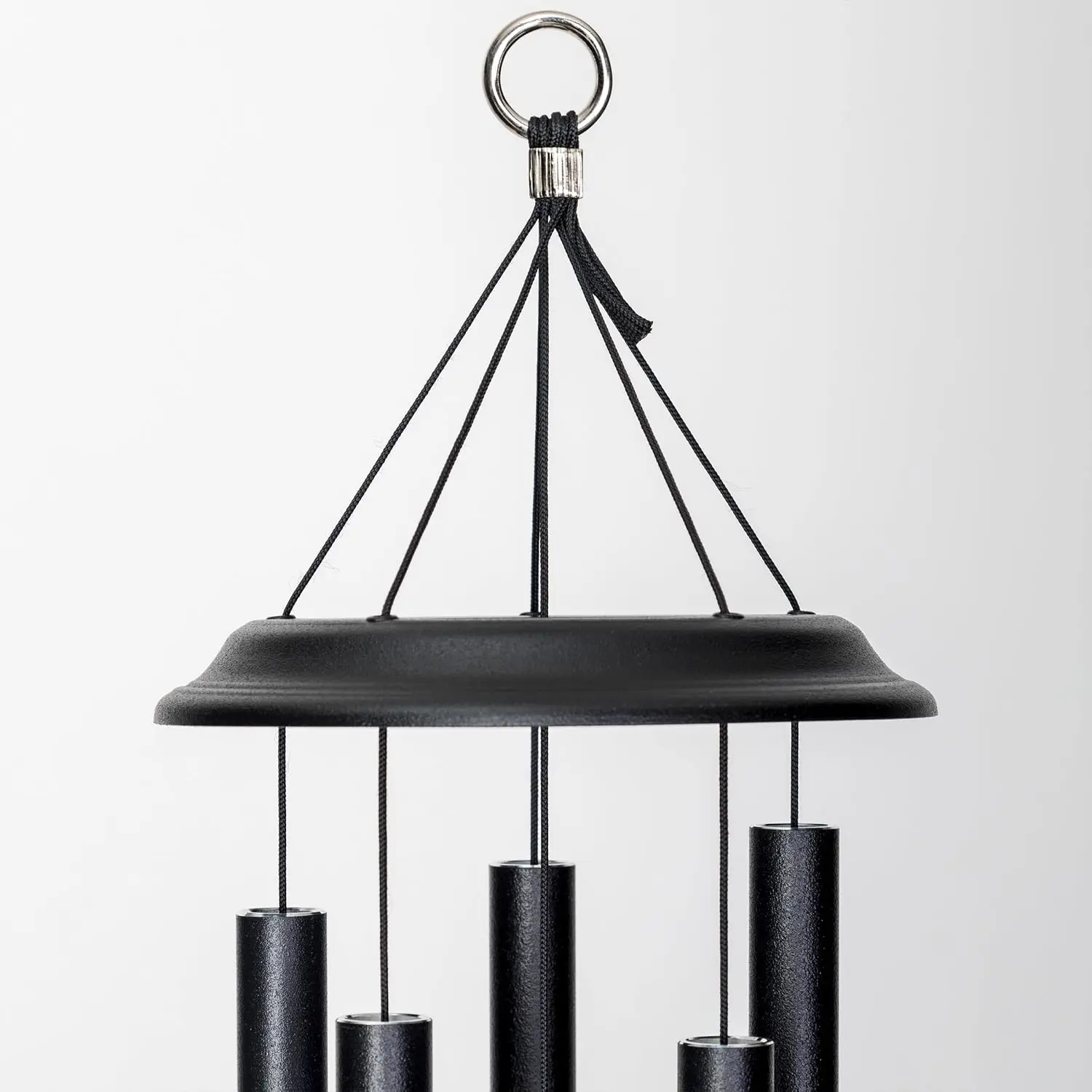 by Wind River – 26 inch Black Wind Chime for Patio, Backyard, Garden, and Outdoor décor (Aluminum Chime) Made in the USA