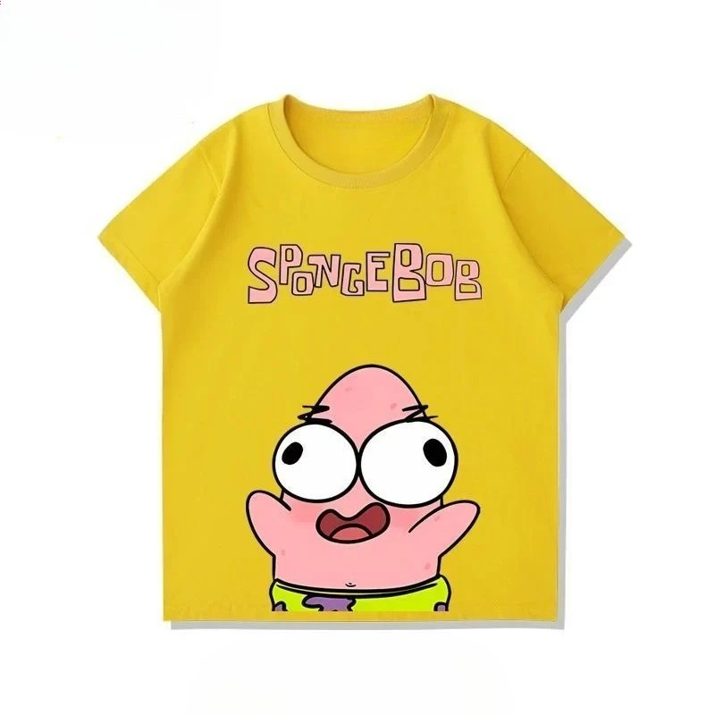 

Детская футболка «Губка Боб Патрик Кальмард» Mr.Krabs | Летняя милая Q-Version | Свободные универсальные короткие рукава для мальчиков и девочек