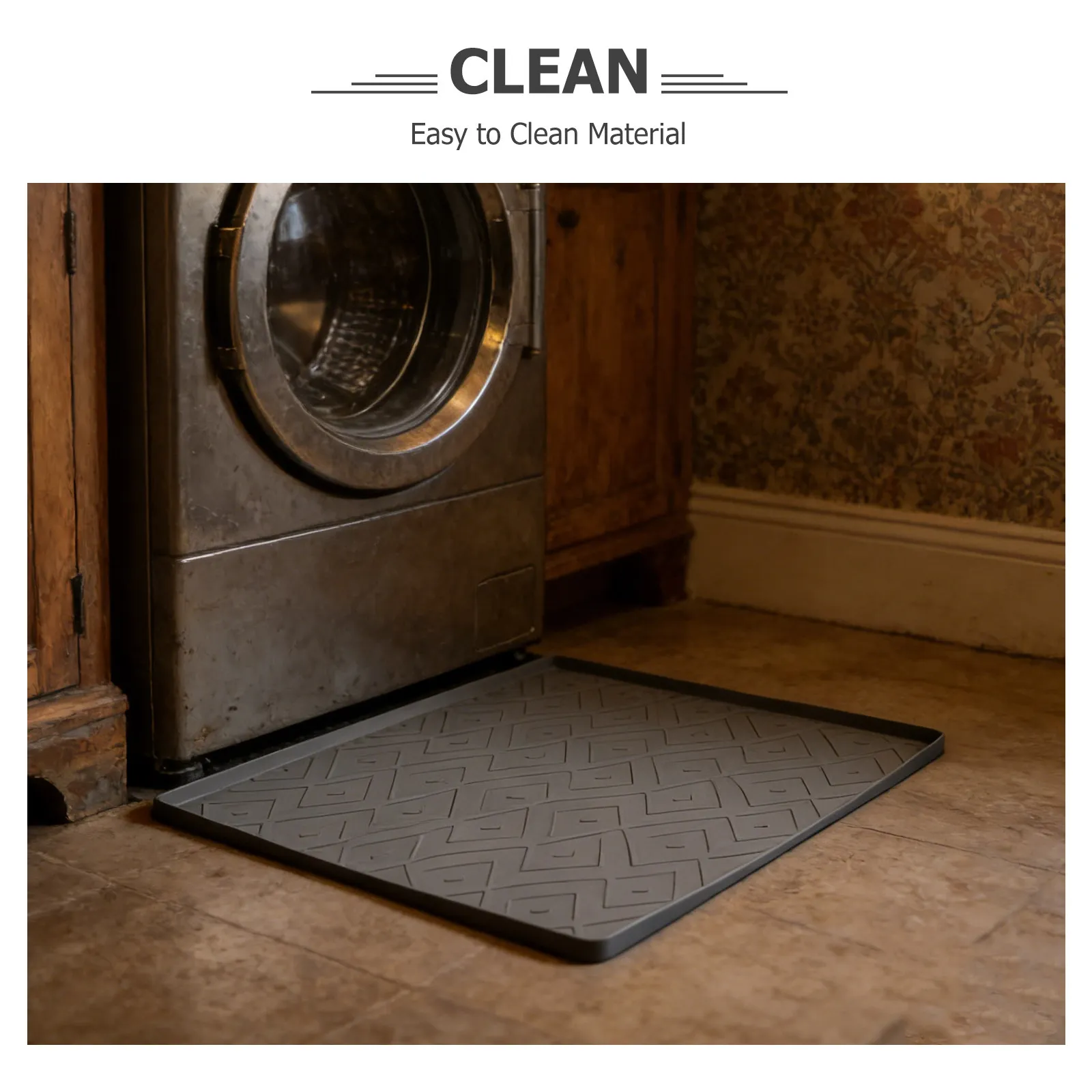 20x20x0.2 Inch Silicone Drip Tray for Mini Refrigerator Spill Proof Non Slip Temperature Resistant Waterproof Mat Under Fridge