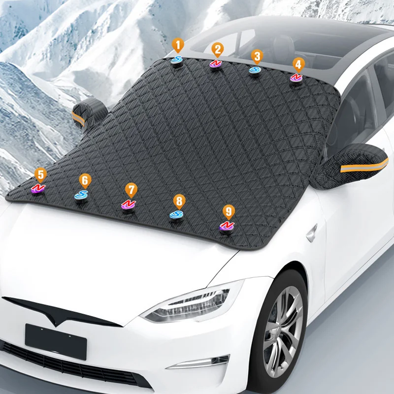 

Car Windshield Snow Sun Shade Waterproof Protector Front Windscreen Cover Summer and Winter Dual-purpose Sunshade Snow Shiled