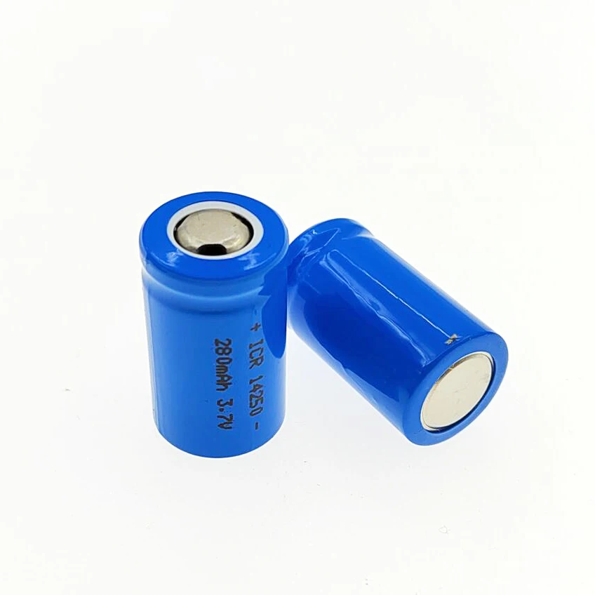 NEW battery 14250 ER14250 LS14250  3.7V 280mah Rechargeable lithium battery  1/2 AA Li-ion batteries leg feet foot
