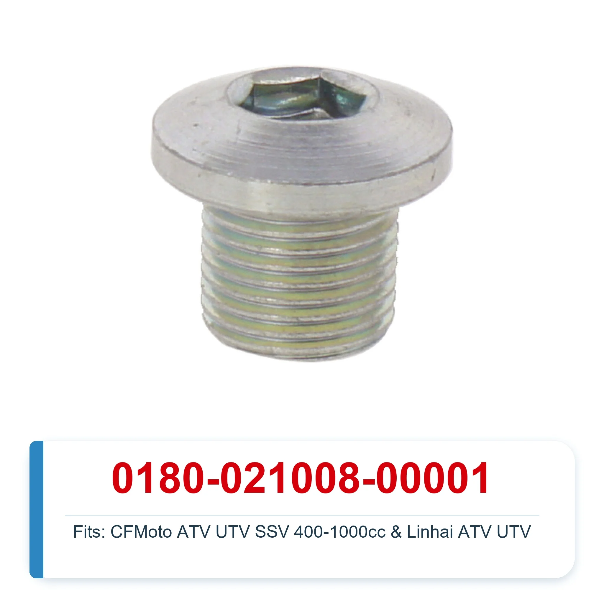 Bolt M14x1.25x12 0180-021008-00001 for CFMoto CForce 400 600 800 1000 ATV UTV SSV Linhai