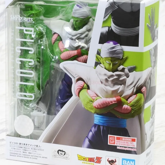 Bandai Originele Shfiguarts Dragon Ball Z Piccolo Met Cape Super Hero Action Figure Pvc Anime Figurine Collection Model Speelgoed Cadeau