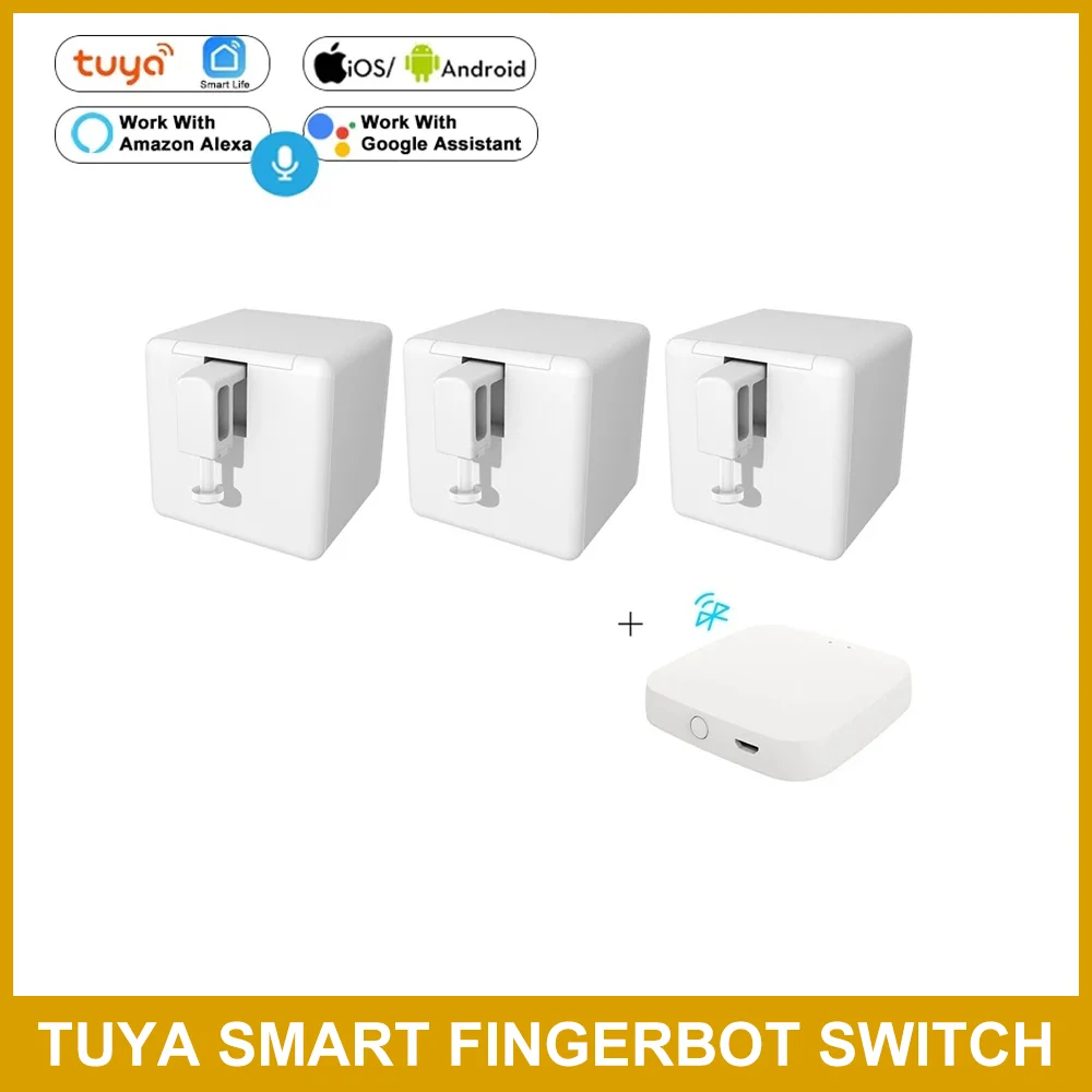 

Tuya Smart Fingerbot Switch Bot Button Bluetooth Wireless Remote Control Smart Life App Alexa Google Assistant Voice Control