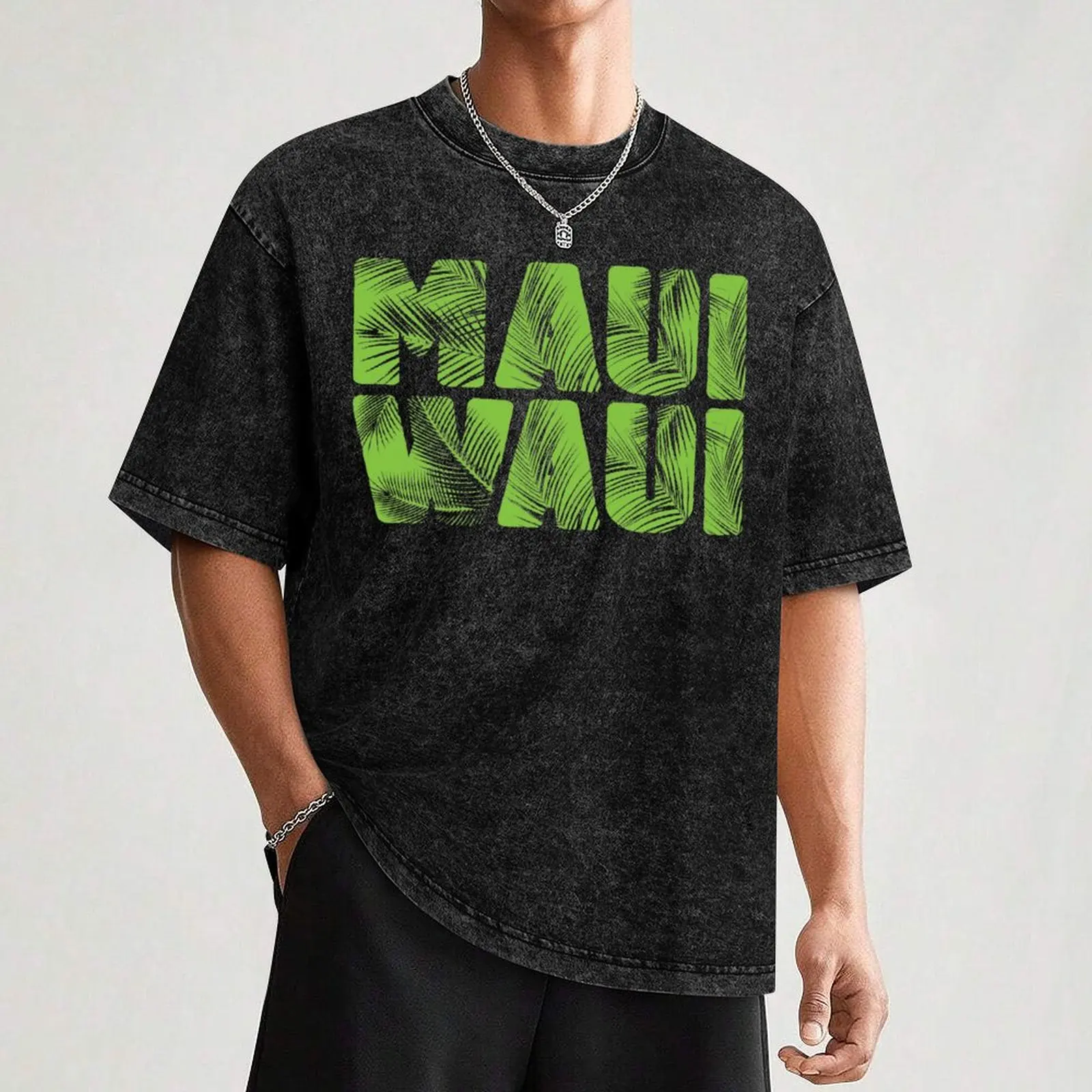 Maui Waui 420 T-Shirt Basic Solid Tee for Daily Use