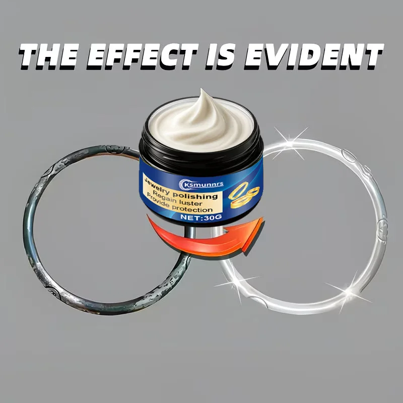 Gold & Silver Jewelry Oxidation Restoration Cream – Multi-Purpose Tarnish Remover for Rings, Bracelets and Earrings.