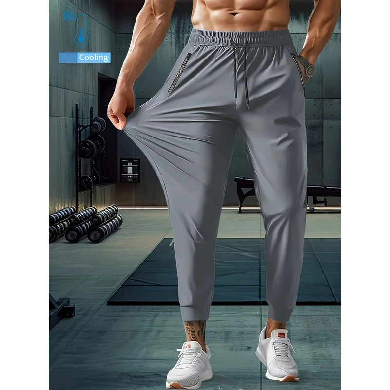 Men's Work Pants Men's Sports Pants And Jogging Pants Men'S Clothing Clearance Sales Ice Silk Pants Summer Ice Silk Elastic Pant